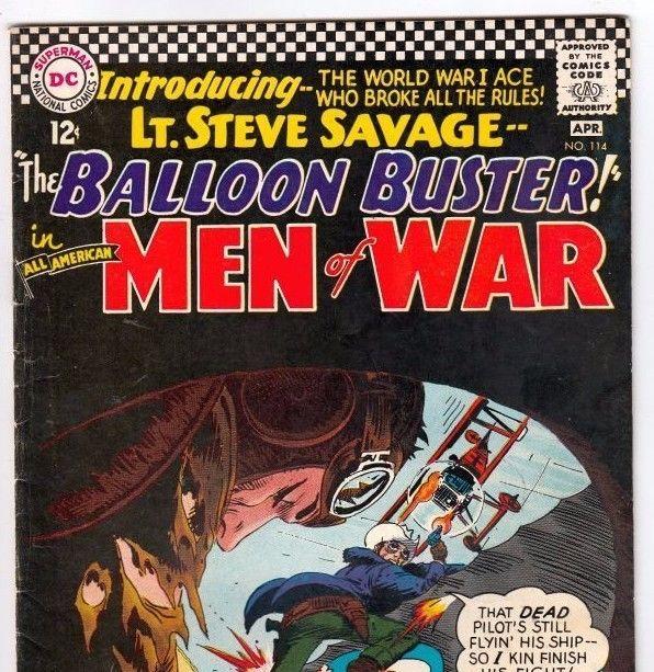 All-American Men of War #114 strict FN/VF+ 7.0  Appear - Balloon Busters!  Boca 