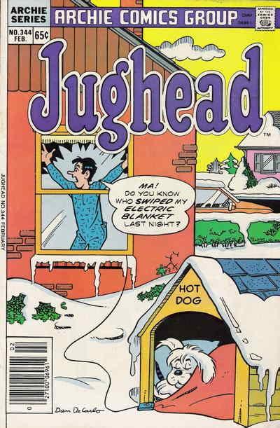 Jughead (Vol. 1) #344 VG ; Archie | low grade comic February 1986 Electric Blank