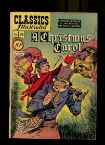Classics Illustrated #53 HRN 53- Christmas Carol 1st edition