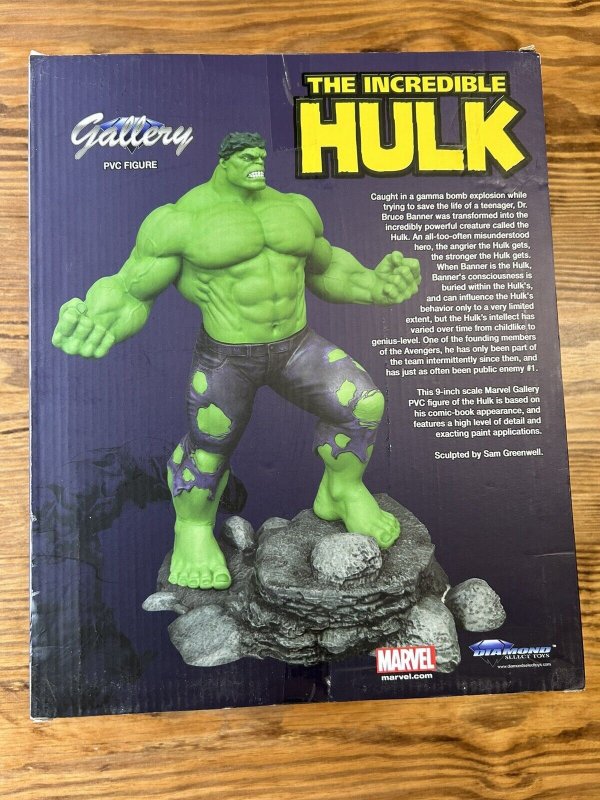 The Incredible Hulk Marvel Gallery PVC Figure  Diamond Select  2016 NIB NEW!!