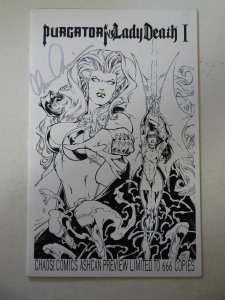 Purgatori vs. Lady Death I Ashcan Preview Signed w/coa VF- Condition