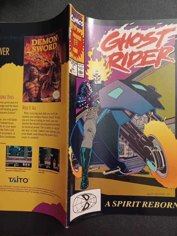 Ghost Rider #1 - 1st app Danny Ketch - Texeira - 1990 - (-NM)