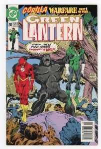 Green Lantern #30 (1990 v3) Mark Waid Detective Chimp Newsstand NM