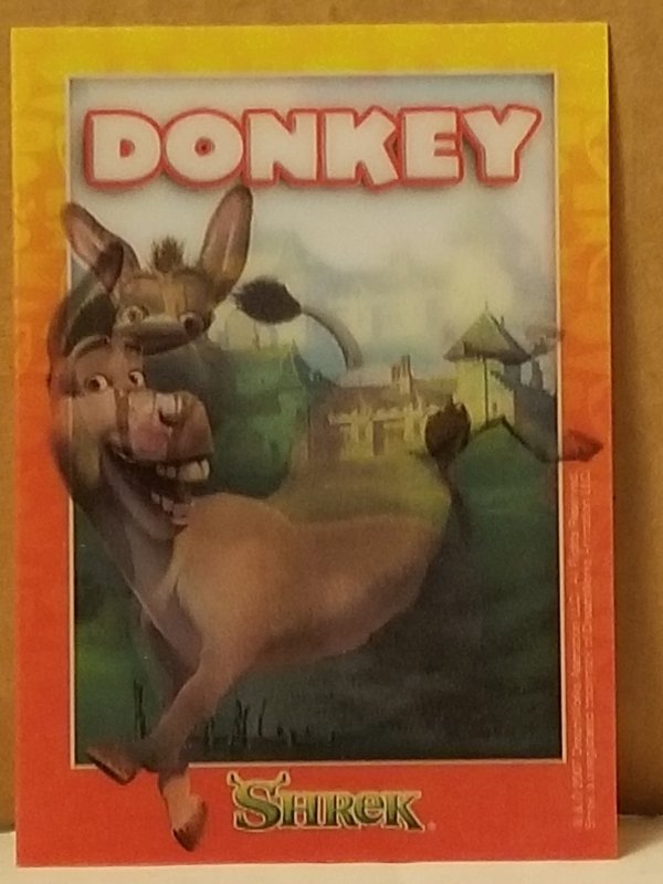 2007 Shrek Motion Card Donkey