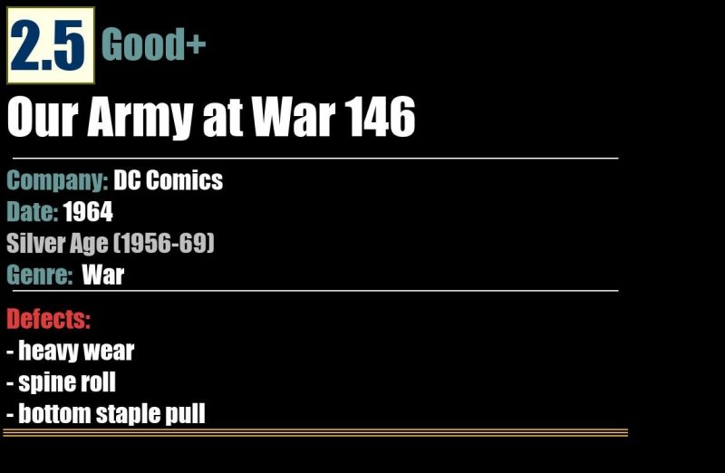 Our Army at War 146 (1964) GD+ Silver Age DC Comics