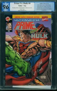 Prime vs The Incredible Hulk #0 Limited Super Premium Edition (1995) PGX 9.6 NM+