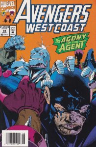 Avengers West Coast #98 (Newsstand) FN ; Marvel | With Card