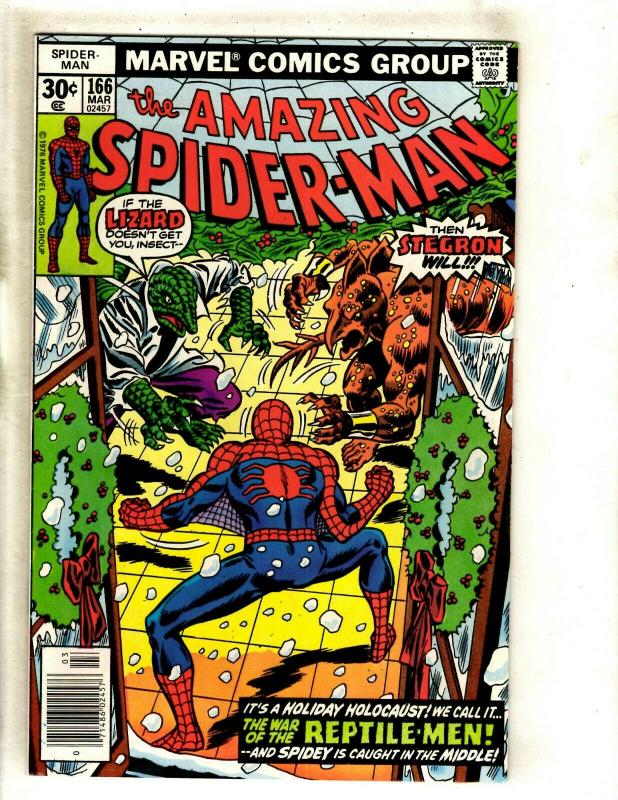 Lot Of 5 Amazing Spider-Man Marvel Comic Books # 161 163 164 165 166 Goblin GK5