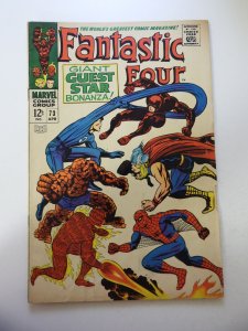 Fantastic Four #73 (1968) VG Condition moisture stains