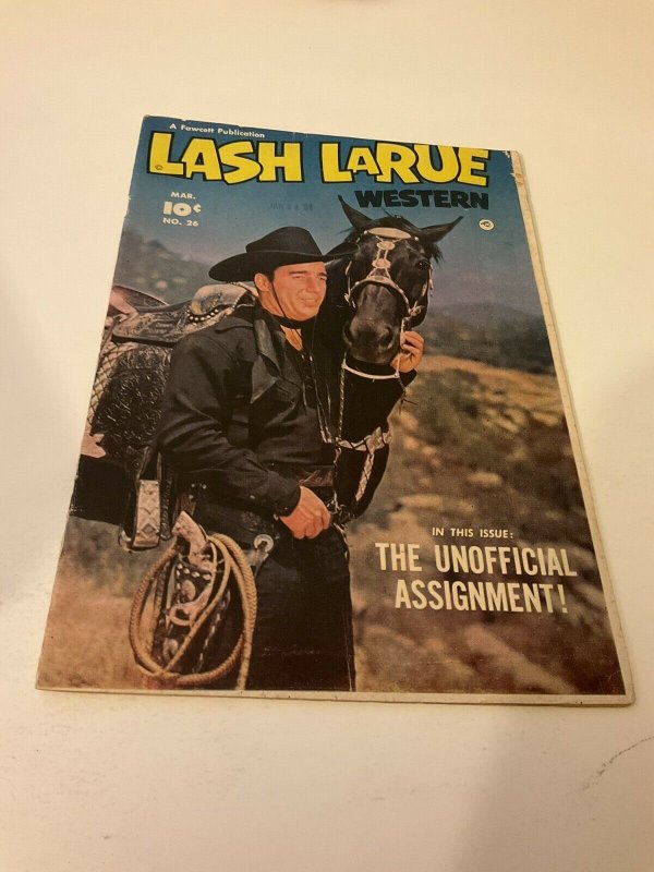 Lash Larue Western 26 Vg Very Good 4.0 Fawcett