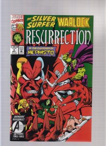 Silver Surfer/Warlock: Resurrection #3 - Mephisto (9.0) 1993