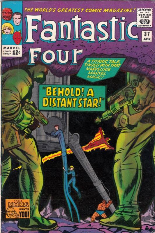 Fantastic Four #37 (Apr-65) VG/FN Mid-Grade Fantastic Four, Mr. Fantastic (Re...