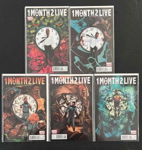 1 Month 2 Live  Full Set #,1,2,3,4,5  Marvel Comics 2010 Vf/Nm