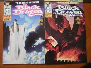 6 Near-Mint Epic Limited Series Comic: BLACK DRAGON #1 2 3 4 5 6 (1985) COMPLETE