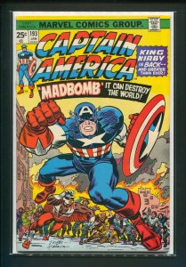 Captain America #193 (8.0 VFN) Jack Kirby is BACK!  (1976)