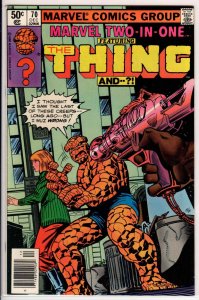 Marvel Two-in-One #70 (1980) NEWSSTAND 9.0 VF/NM