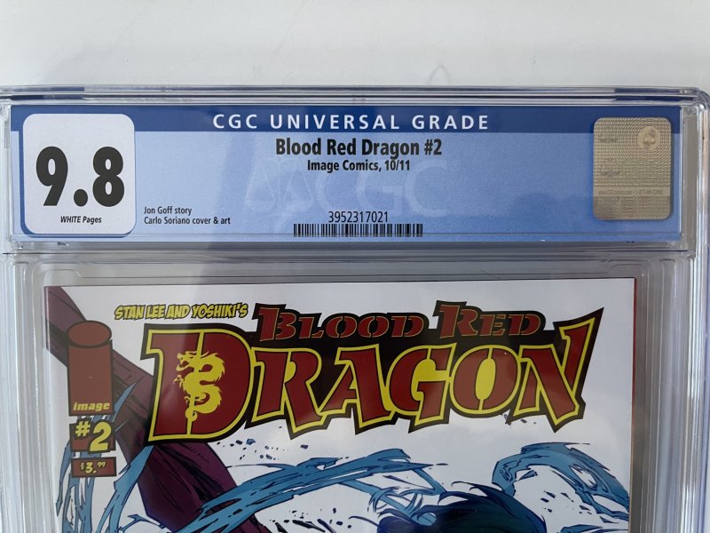 Blood Red Dragon #2 CGC 9.8 - Stan Lee, Yoshiki, McFarlane (2011)