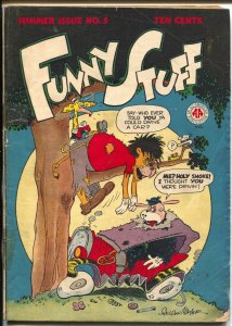 Funny Stuff #5 1945-DC-Sheldon Mayer cover-Flash parody story-VG