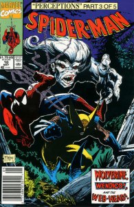 Spider-Man #10 (Newsstand) FN ; Marvel | Todd McFarlane Wolverine