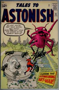 Tales To Astonish #39 CGC 7.5 SS  SIGNED BY STAN LEE  Ant-man