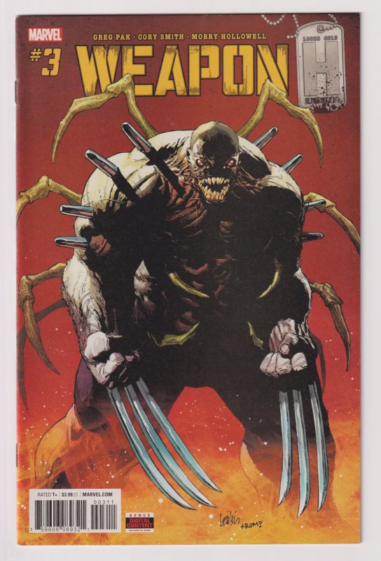 Marvel Comics! arma H! número #3! 1st aspecto de arma H! 