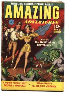 AMAZING ADVENTURES #5-LEONARD STARR-SCI-FI-GOLDEN-AGE-1951 RARE