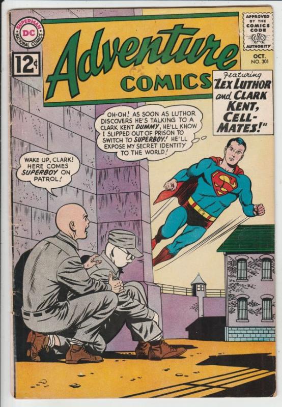 Adventure Comics #301 (Oct-62) VG/FN+ Mid-Grade Superboy, Legion of Super-Her...