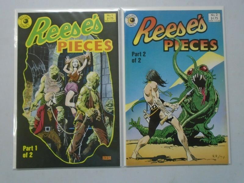 Reese's Pieces set #1+2 8.0 VF (1985)