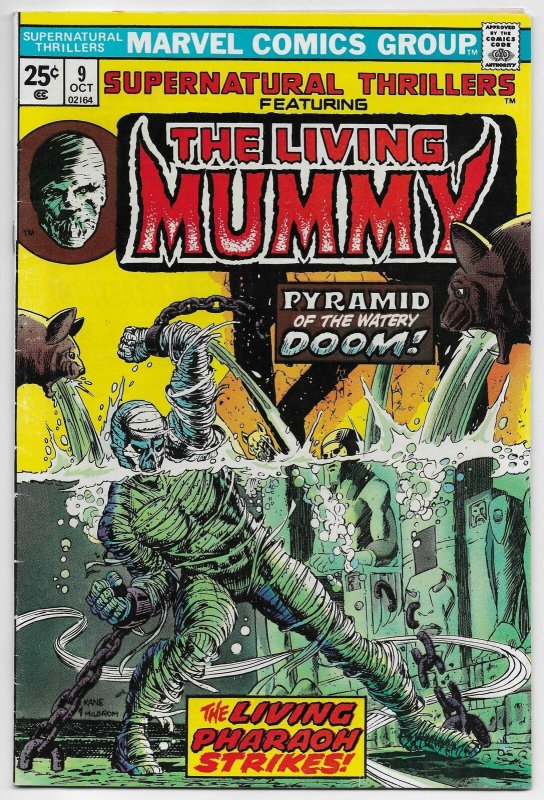 Supernatural Thrillers #9 The Living Mummy | MVS Intact (Marvel, 1974)