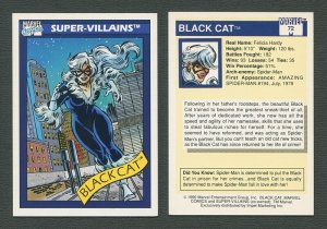 1990 Marvel Comics Card  #72 (Black Cat) / NM-MT
