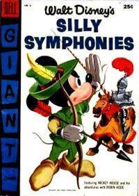 Silly Symphonies #6 FN ; Dell | 1955 Walt Disney's Robin Hood Mickey