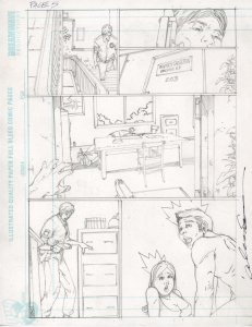 Trailer Park of Terror 2 pg5 Six Bullets Original Pencil art Alex Sanchez HORROR