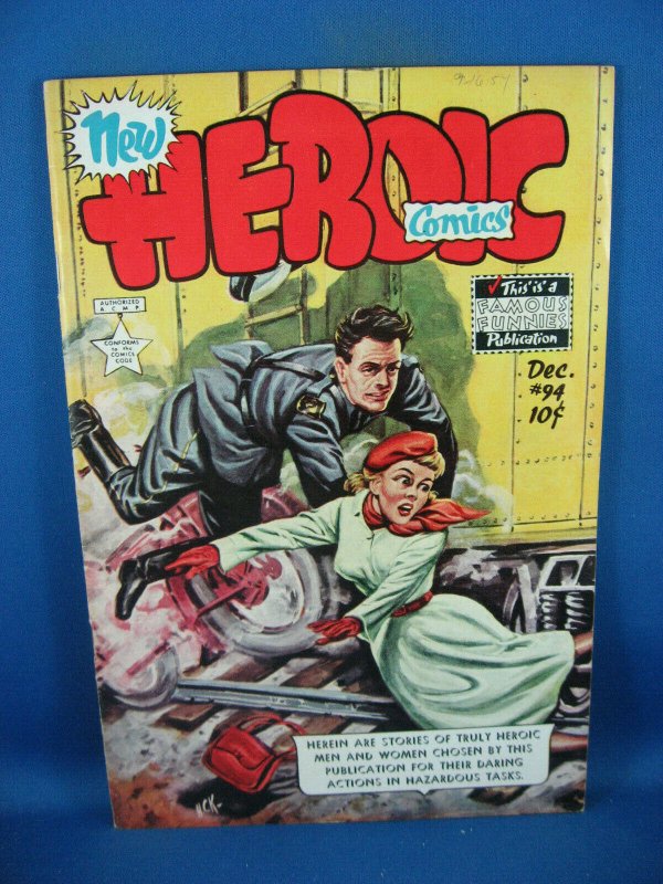 HEROIC COMICS 94 F VF FRAZETTA STORY 1954