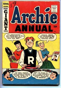 ARCHIE ANNUAL #10 comic book 1958 ELVIS cover BETTY & VEROLNICA REGGIE