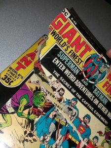 World's Finest #206 dc comics 1971 giant 68 pg size g-88 bronze age batman robin