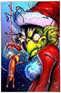 BLACK FRIDAY EXCLUSIVE VENOMIZED GRINCH HOLO FOIL JONATHAN URIBE VARIANT NM.
