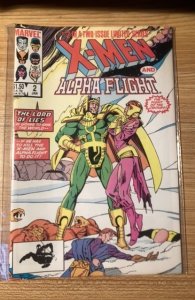 X-Men/Alpha Flight #1 (1985) and #2 set.