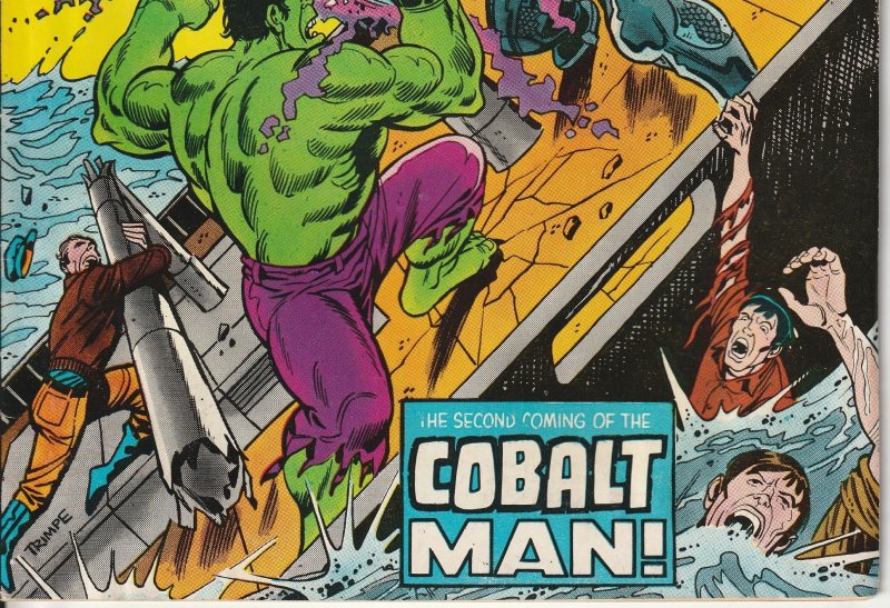 The incredible Hulk #173 - 174 (1974)  Hulk vs The Colbalt Man