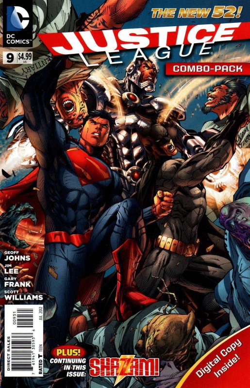 Justice League (2nd Series) #9B VG ; DC | low grade comic New 52 Combo-Pack Jim 