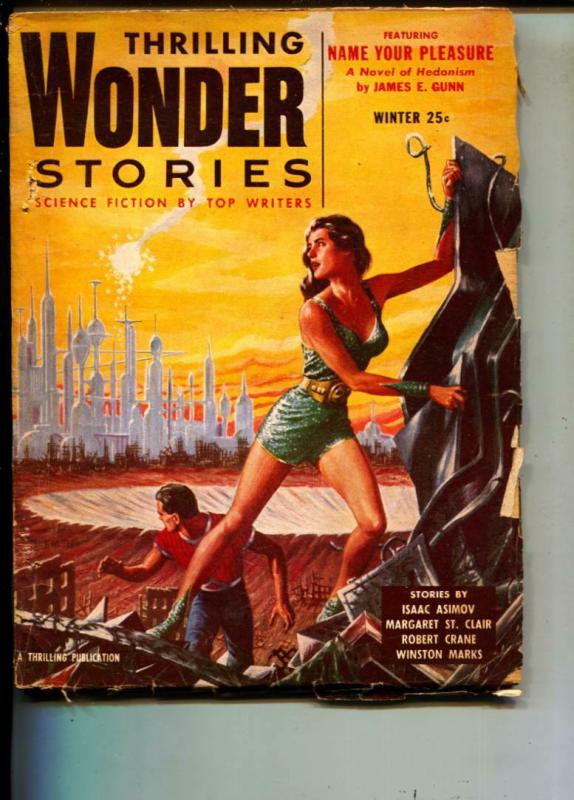 Thrilling Wonder Stories-Pulp-Winter/1955-Isaac Asimov-Robert Crane