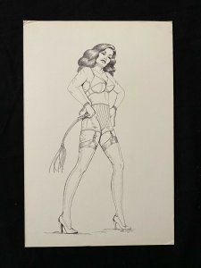 Senorita Original Rio Pin Up by Bruce Dey -1978 -whip