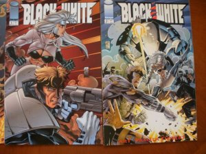 3 Image Comics BLACK & WHITE Comic #1 #2 #3 (1994) Thibert (Justice)