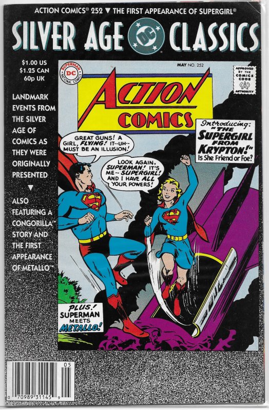 Action Comics   vol. 1   #252 VG (Silver Age Classics) rep. 1st Supergirl