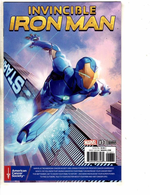 Invincible Iron Man # 13 NM 1st Print Variant Cover Marvel Comic Book MK2