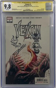 Venom #3 | 1st App of Knull | 2x Signed + Remark | CGC SS 9.8 