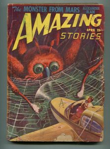 AMAZING STORIES PULP APRIL 1948-ALEXANDER BLADE-ALLEN ST. JOHN-G