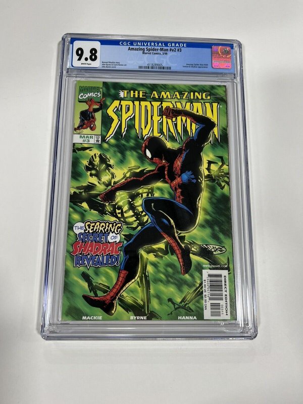 AMAZING SPIDER-MAN V2 3 CGC 9.8 WHITE PAGES MARVEL 1999 