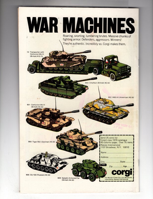 Our Army at War #278 (1975) Bronze Classic DC War!  / MC#60