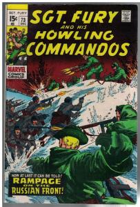 SERGEANT FURY 73 VG Dec. 1969