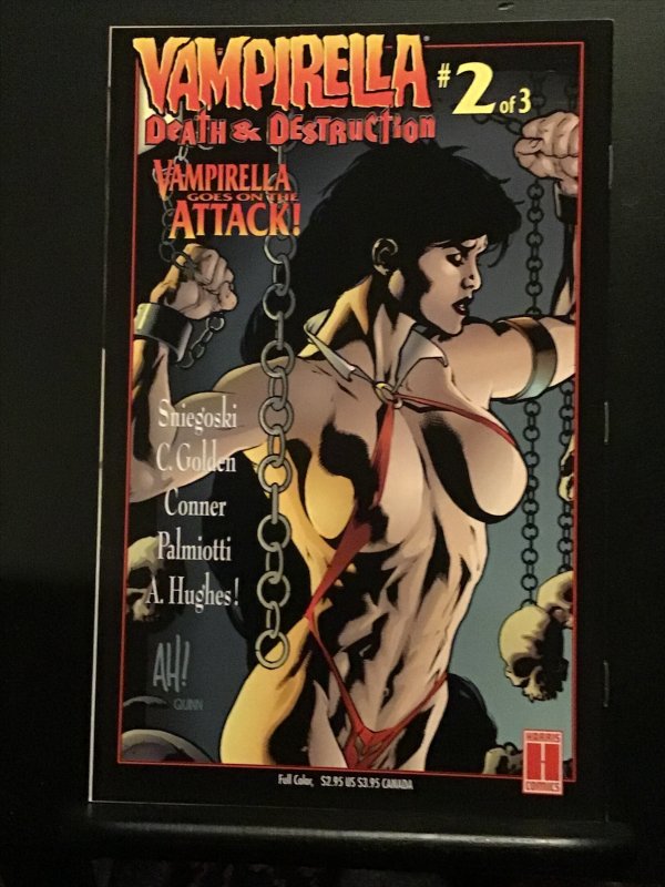 Vampirella: Death & Destruction #1 (1996) wow! Bondage back cover key NM-